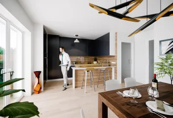 Architekturvisualisierung Wohnraum